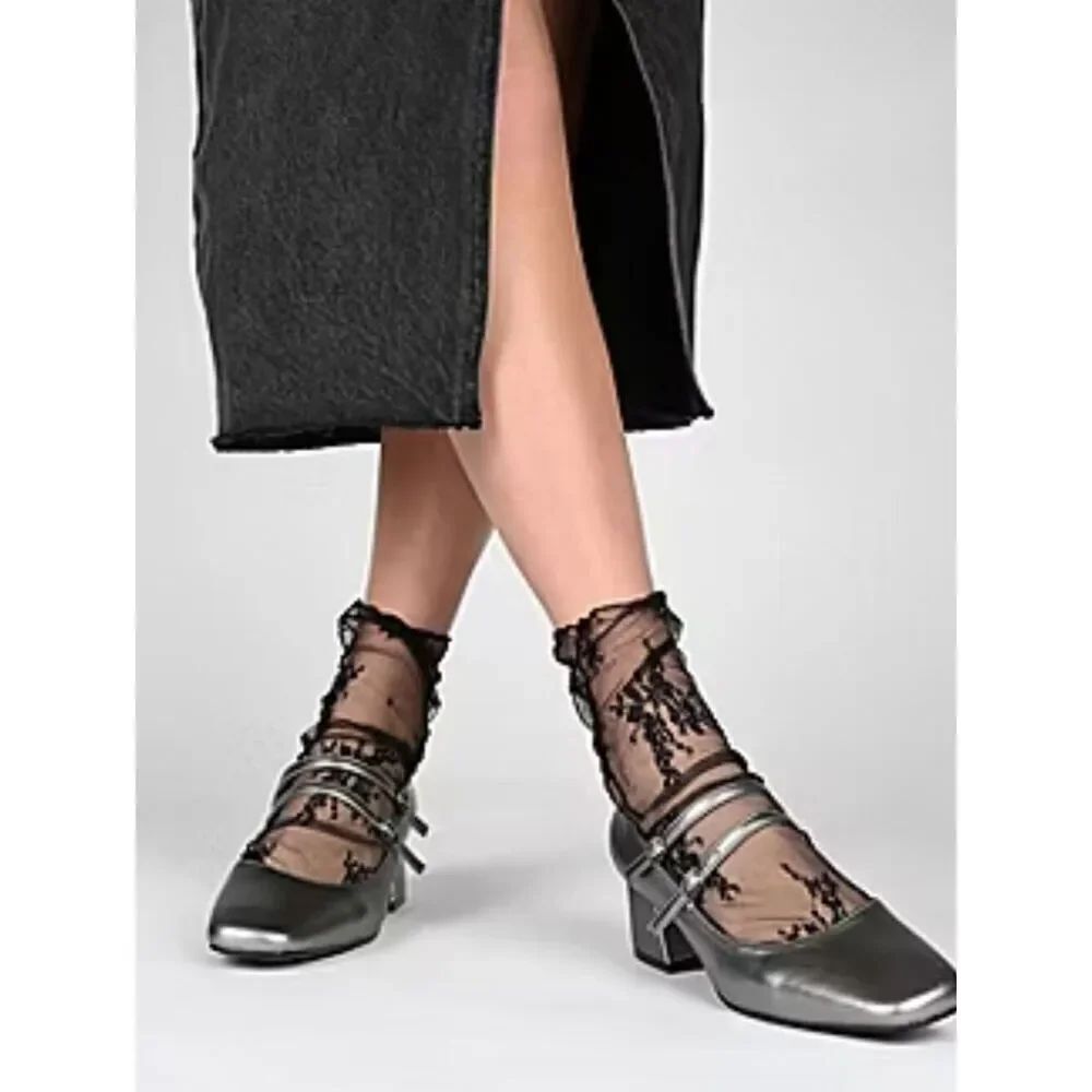 (S-4759) Journee Collection Nally Womens Square Toe Block Heel Pumps Sz 9 - Picture 15 of 15
